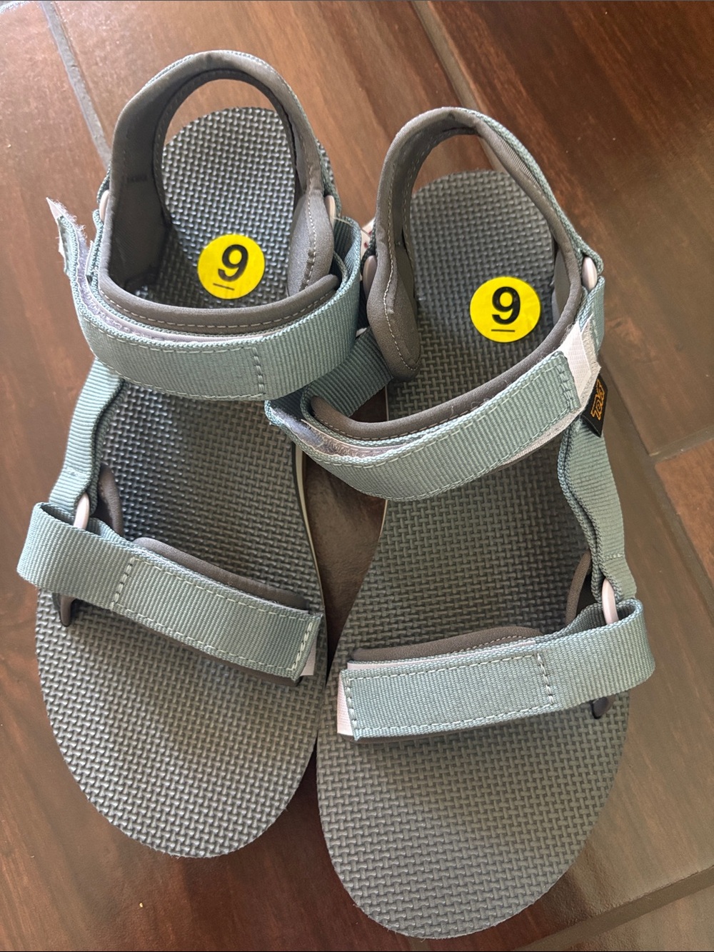 Teva Women's Light Gray Sport Sandals with Adjustable Straps NWOT